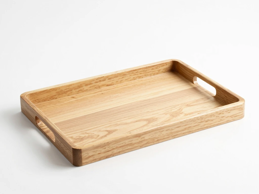 Minimalistinen puinen tarjotin